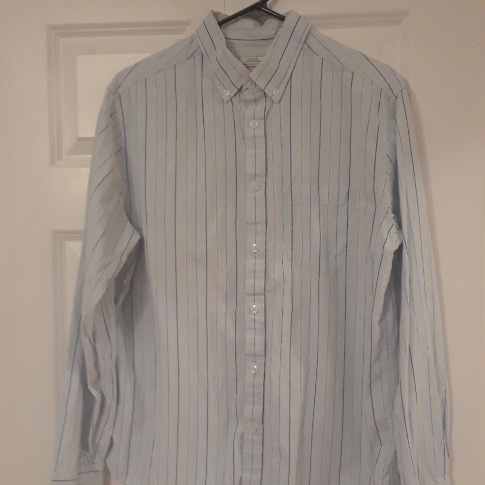 Blue striped dress shirt - Picture 1 of 5
